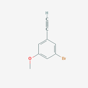 molecular formula C9H7BrO B8127528 1-Bromo-3-ethynyl-5-methoxy-benzene 