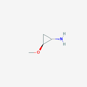 molecular formula C4H9NO B8127541 (1S,2S)-2-methoxycyclopropan-1-amine 