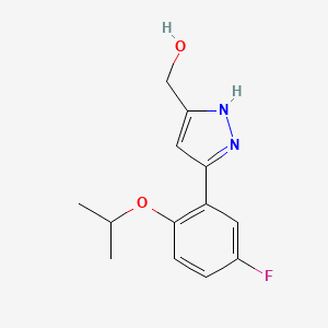 (5-(5-Fluoro-2-isopropoxyphenyl)-1H-pyrazol-3-yl)methanol