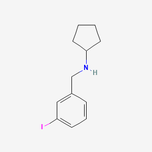 N-[(3-Iodophenyl)methyl]cyclopentanamine