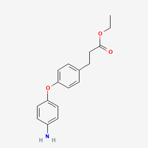 molecular formula C17H19NO3 B8127663 Ethyl 3-[4-(4-aminophenoxy)phenyl]propionate 