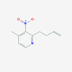 molecular formula C10H12N2O2 B8127717 2-(3-Buten-1-yl)-4-methyl-3-nitropyridine 