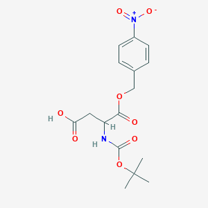 molecular formula C16H20N2O8 B8127755 3-(Boc-amino)-4-[(4-nitrobenzyl)oxy]-4-oxobutanoic Acid 