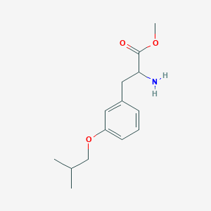 molecular formula C14H21NO3 B8127808 Methyl 2-amino-3-(3-isobutoxyphenyl)propanoate 