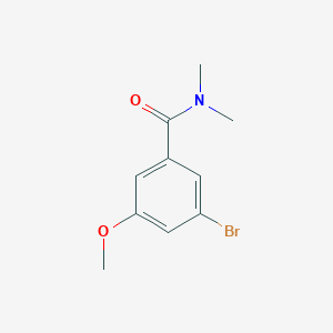molecular formula C10H12BrNO2 B8127822 3-Bromo-5-methoxy-N,N-dimethylbenzamide 