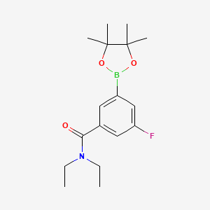 N,N-diethyl-3-fluoro-5-(4,4,5,5-tetramethyl-1,3,2-dioxaborolan-2-yl)benzamide