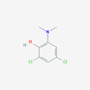 molecular formula C8H9Cl2NO B8127833 2,4-Dichloro-6-(dimethylamino)phenol 