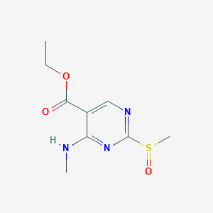 Ethyl 4-(methylamino)-2-methylsulfinylpyrimidine-5-carboxylate