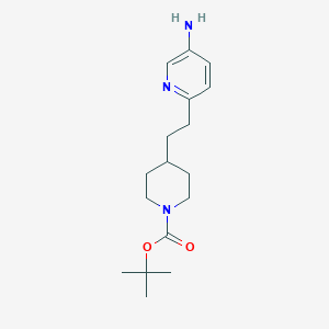 molecular formula C17H27N3O2 B8127965 tert-Butyl 4-(2-(5-aminopyridin-2-yl)ethyl)piperidine-1-carboxylate 