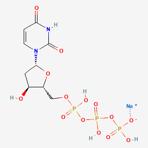 molecular formula C9H14N2NaO14P3 B8128030 P-P-P-dUrd.Na+ 