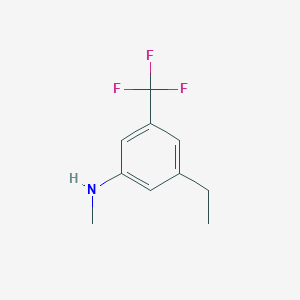 molecular formula C10H12F3N B8128048 3-Ethyl-n-methyl-5-(trifluoromethyl)aniline 