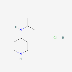 molecular formula C8H19ClN2 B8128050 N-propan-2-ylpiperidin-4-amine;hydrochloride 