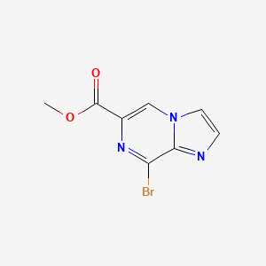 molecular formula C8H6BrN3O2 B8128087 Methyl 8-bromoimidazo[1,2-a]pyrazine-6-carboxylate 