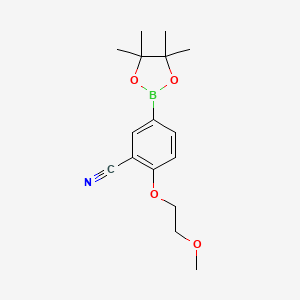 2-(2-Methoxy-ethoxy)-5-(4,4,5,5-tetramethyl-[1,3,2]dioxaborolan-2-yl)-benzonitrile