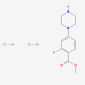 2-Fluoro-4-piperazin-1-yl-benzoic acid methyl ester
