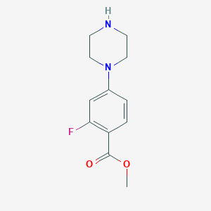 Methyl 2-Fluoro-4-(1-piperazinyl)benzoate
