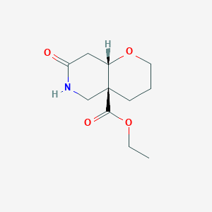 ethyl (4aS,8aS)-7-oxo-3,4,5,6,8,8a-hexahydro-2H-pyrano[3,2-c]pyridine-4a-carboxylate