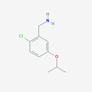 molecular formula C10H14ClNO B8128247 2-Chloro-5-isopropoxybenzylamine 