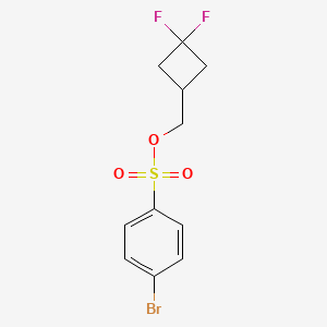 molecular formula C11H11BrF2O3S B8128321 (3,3-Difluorocyclobutyl)methyl 4-bromobenzenesulfonate 