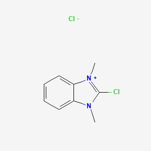 molecular formula C9H10Cl2N2 B8128325 2-氯-1,3-二甲基-1h-苯并咪唑-3-鎓氯化物 