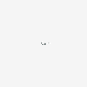 molecular formula Ca+2 B081284 Calcium ion CAS No. 11079-03-1