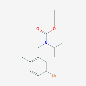 molecular formula C16H24BrNO2 B8128401 (5-Bromo-2-methyl-benzyl)-isopropyl-carbamic acid tert-butyl ester 