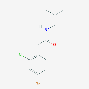 molecular formula C12H15BrClNO B8128407 2-(4-Bromo-2-chlorophenyl)-N-isobutylacetamide 