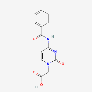 molecular formula C13H11N3O4 B8128442 (4-Benzoylamino-2-oxo-2H-pyrimidin-1-yl)-acetic acid 