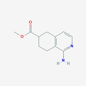 molecular formula C11H14N2O2 B8128524 Methyl 1-amino-5,6,7,8-tetrahydroisoquinoline-6-carboxylate 