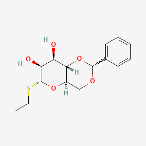 molecular formula C15H20O5S B8128526 Ethyl 4,6-O-[(R)-phenylmethylene]-1-thio-alpha-D-mannopyranoside CAS No. 142924-31-0
