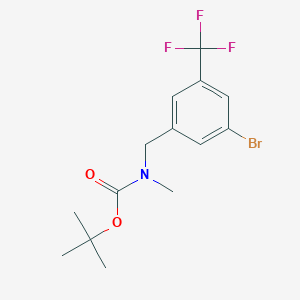 molecular formula C14H17BrF3NO2 B8128544 (3-Bromo-5-trifluoromethylbenzyl)-methylcarbamic acid tert-butyl ester 
