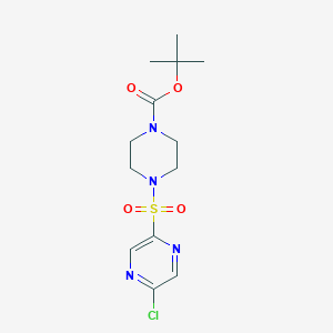 molecular formula C13H19ClN4O4S B8128606 2-[(4-Boc-1-piperazinyl)sulfonyl]-5-chloropyrazine 