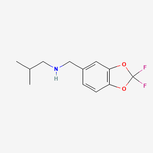 molecular formula C12H15F2NO2 B8128661 (2,2-Difluorobenzo[1,3]dioxol-5-ylmethyl)-isobutylamine 