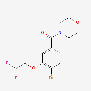 [4-Bromo-3-(2,2-difluoroethoxy)phenyl](morpholin-4-yl)methanone