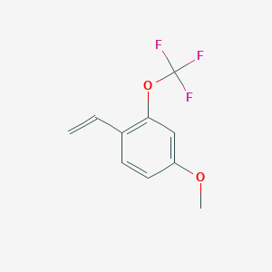molecular formula C10H9F3O2 B8128823 4-Methoxy-2-trifluoromethoxy-1-vinylbenzene 