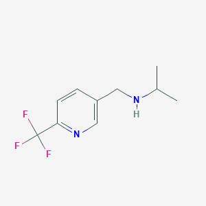 molecular formula C10H13F3N2 B8128840 Isopropyl-(6-trifluoromethyl-pyridin-3-ylmethyl)-amine 