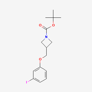 molecular formula C15H20INO3 B8128860 3-(3-Iodophenoxymethyl)-azetidine-1-carboxylic acid tert-butyl ester 
