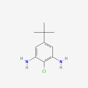 molecular formula C10H15ClN2 B8128896 5-Tert-butyl-2-chlorobenzene-1,3-diamine 