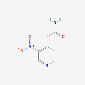 molecular formula C7H7N3O3 B8128930 2-(3-Nitropyridin-4-yl)acetamide 