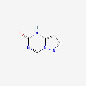 molecular formula C5H4N4O B8128932 1H-pyrazolo[1,5-a][1,3,5]triazin-2-one 
