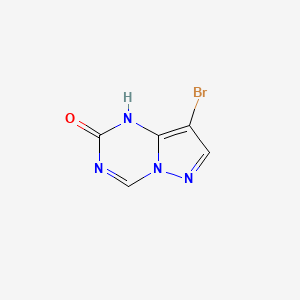 molecular formula C5H3BrN4O B8128951 8-bromo-1H-pyrazolo[1,5-a][1,3,5]triazin-2-one 
