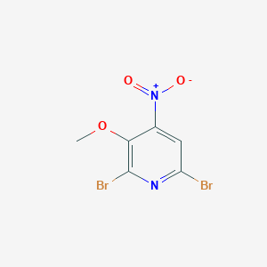 molecular formula C6H4Br2N2O3 B8128964 2,6-Dibromo-3-methoxy-4-nitropyridine 