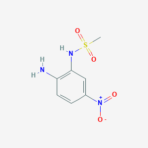 molecular formula C7H9N3O4S B8128977 N-(2-amino-5-nitrophenyl)methanesulfonamide 