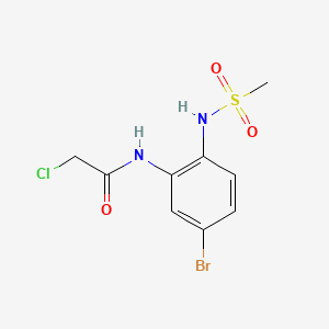 N-[5-bromo-2-(methanesulfonamido)phenyl]-2-chloroacetamide