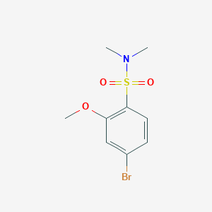 molecular formula C9H12BrNO3S B8128997 4-bromo-2-methoxy-N,N-dimethylbenzenesulfonamide 