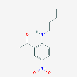 molecular formula C12H16N2O3 B8129006 2'-(Butylamino)-5'-nitroacetophenone 