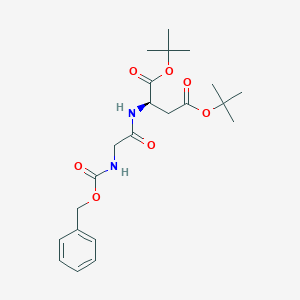 molecular formula C22H32N2O7 B8129031 Di-tert-butyl ((benzyloxy)carbonyl)glycyl-D-aspartate 