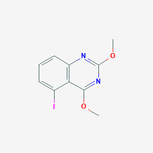 molecular formula C10H9IN2O2 B8129071 5-Iodo-2,4-dimethoxyquinazoline 
