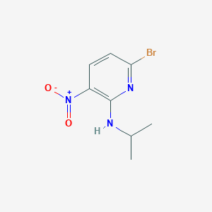 molecular formula C8H10BrN3O2 B8129076 6-Bromo-N-isopropyl-3-nitropyridin-2-amine 