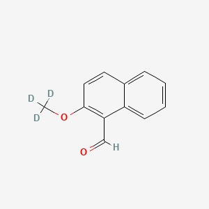 molecular formula C12H10O2 B8129088 2-(Trideuteriomethoxy)naphthalene-1-carbaldehyde 